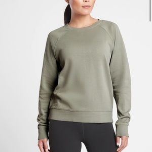 Athleta Sundown Sweatshirt in Laurel Olive
